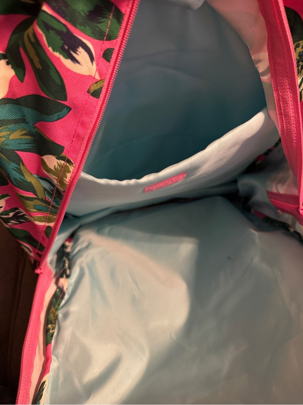 Vera Bradley Pink Floral Large Campua Backpack in Retired Tropical Paradise - Picture 7 of 10